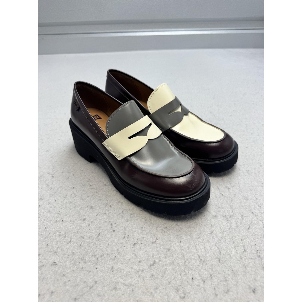 Camper Twins Shoes Womens Size 10 Multicolor Leather Loafers Platform EU 41